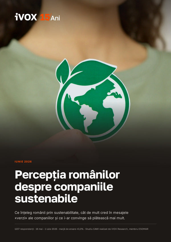 Coperta raportului Percepția românilor despre companiile sustenabile